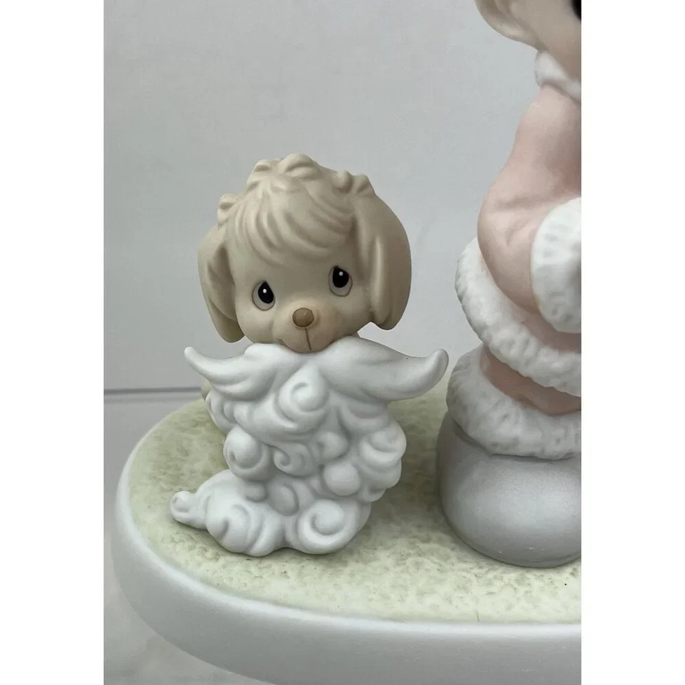 Precious Moments Wishing You a HO HO HO Figure VTG 1992 527629 G-Clef Enesco - Picture 3 of 11